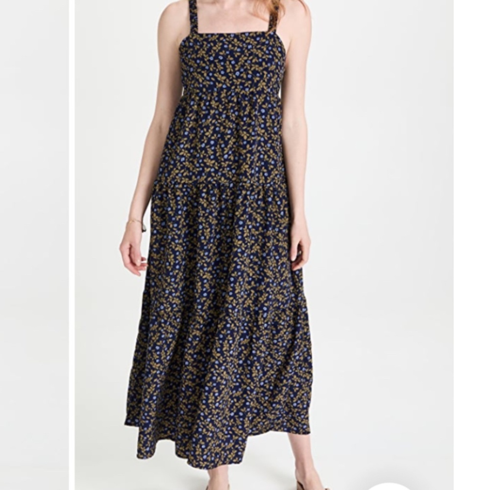 Moon River maxi dress, Navy floral, tiered flowing spring to Summ…